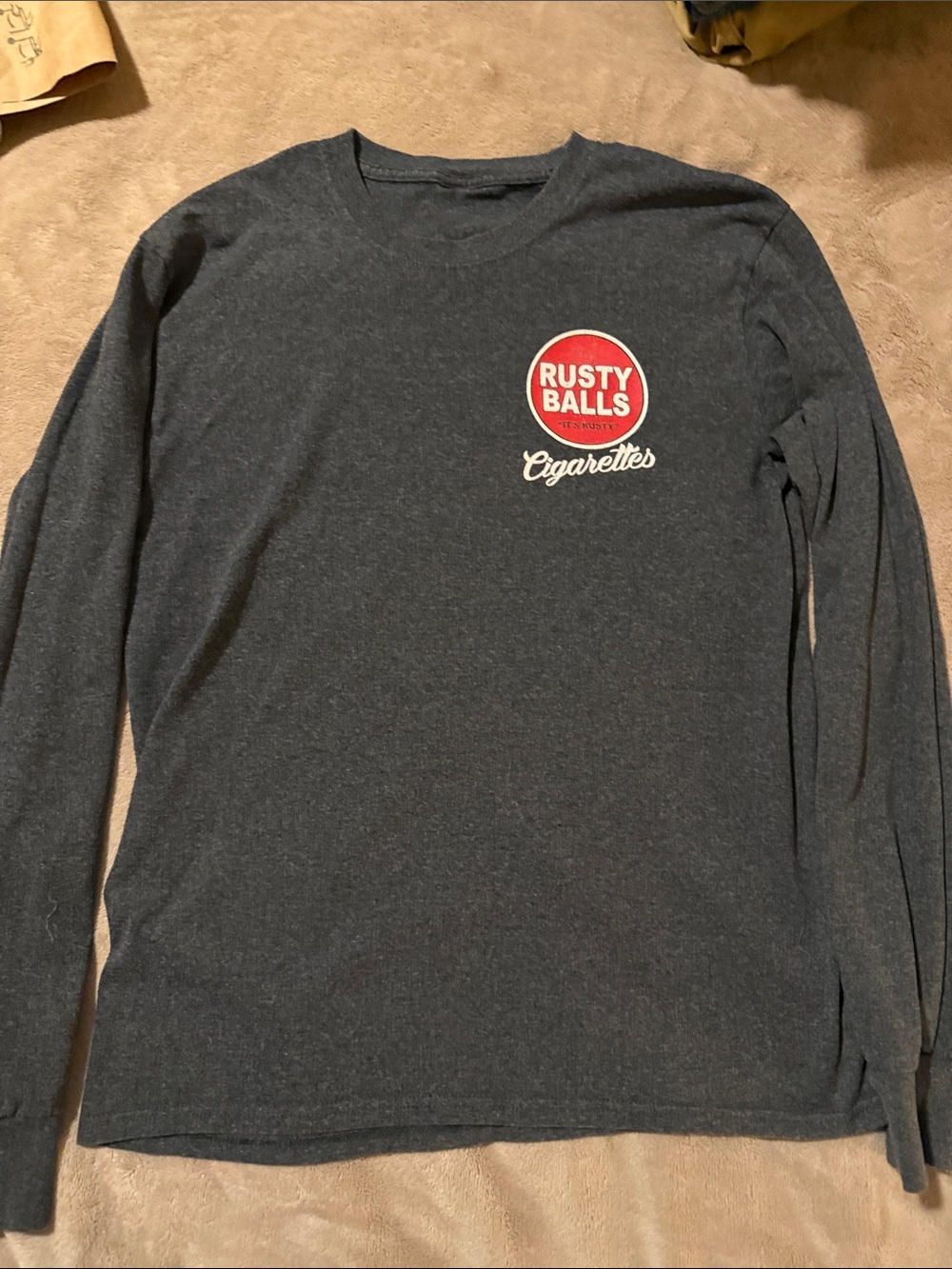 Rusty Balls Red & White Logo Tee - Rusty